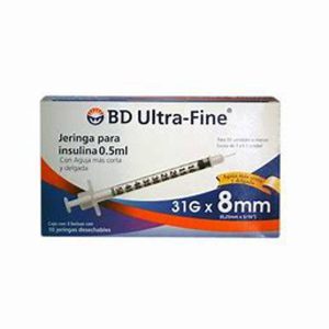 JERINGA INSULINA B.D. 0,5 ML.U-100 10 UN