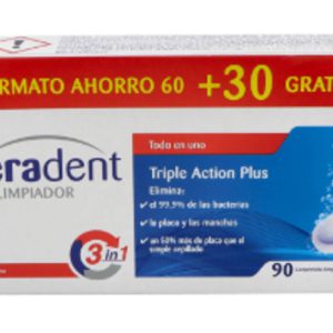 STERADENT TRIPLE ACCION PLUS LIMPIEZA PROTESIS D
