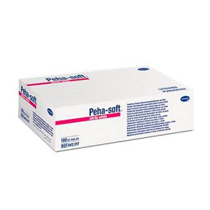 GUANTES PEHA-SOFT NITRILO BLANCO T-G 100