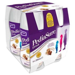 PEDIASURE DRINK PACK 4 BOTELLAS X 200 ML CHOCOLA