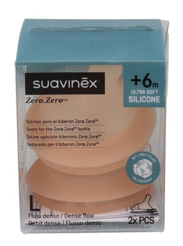 SUAVINEX TETINA ANTICOLICO FLUJO L SILICONA 2 U