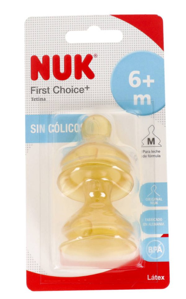 TETINA NUK ANCHA FC 2M LATEX BI. 2UDS.