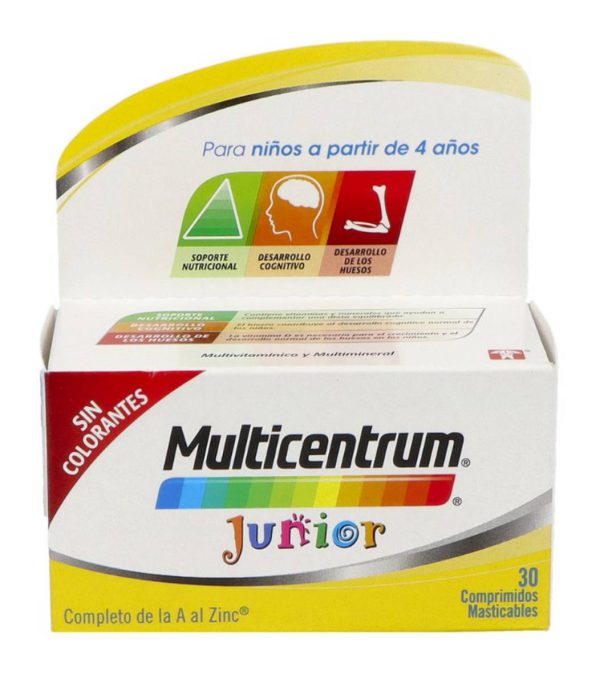 MULTICENTRUM JUNIOR COMPRIMIDOS