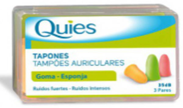 QUIES TAPONES DE OIDO GOMA 6 UDS.