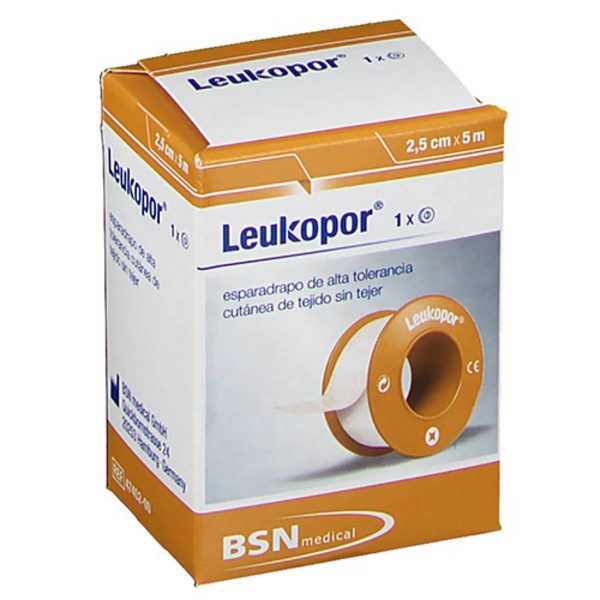 ESPARADRAPO PAPEL LEUKOPOR 5X2,5CM.