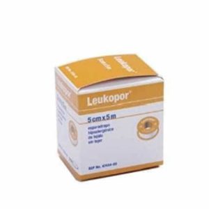 ESPARADRAPO HIPOALERGICO LEUKOPOR PAPEL  5 X 5 C