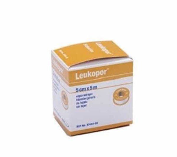ESPARADRAPO HIPOALERGICO LEUKOPOR PAPEL  5 X 5 C
